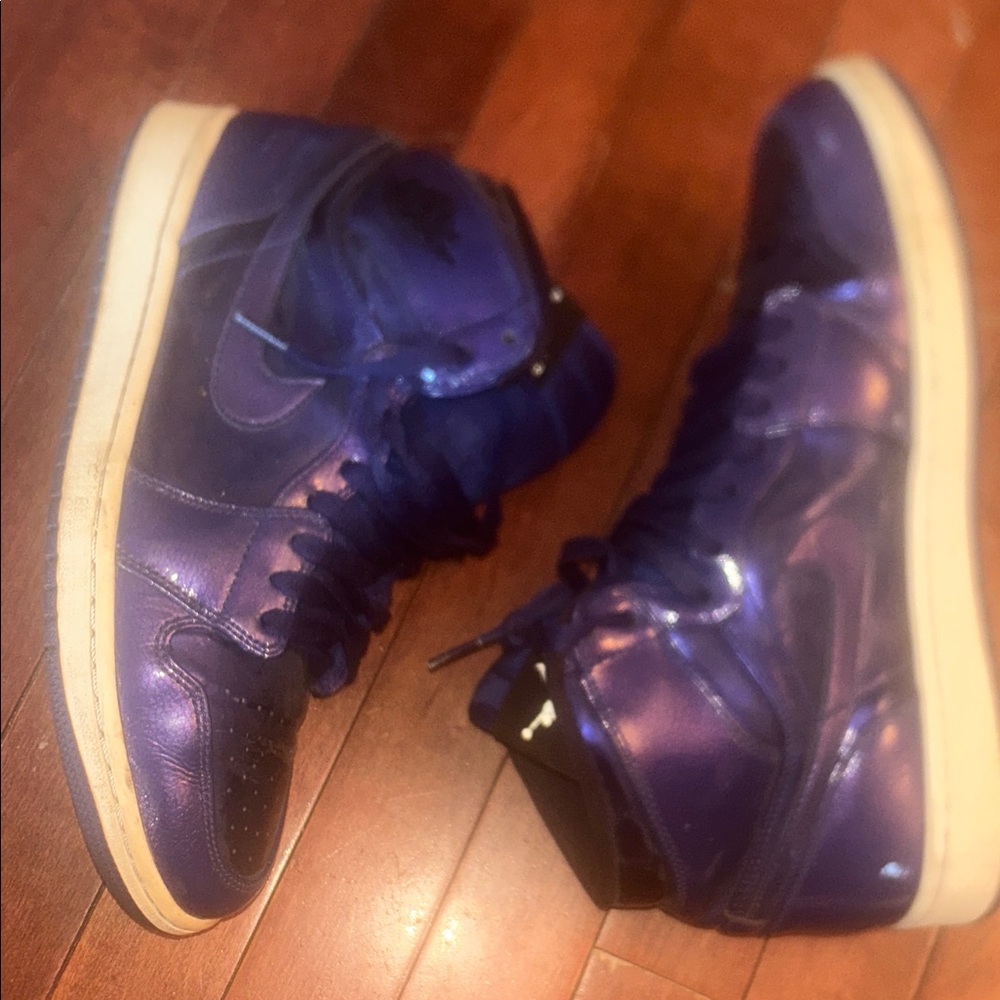 Jordan Purple and Black Sneakers
